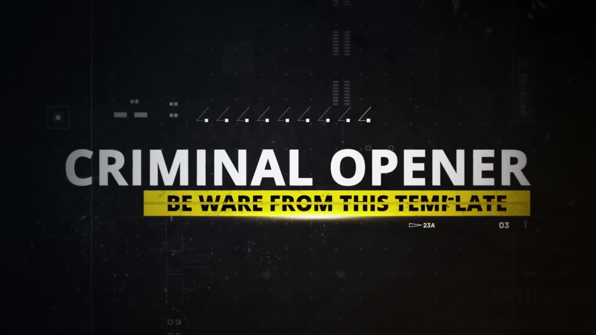 Criminal Opener Videohive 21795568 After Effects Image 1