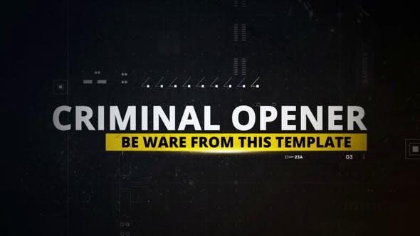 Criminal Opener - Download 21795568 Videohive