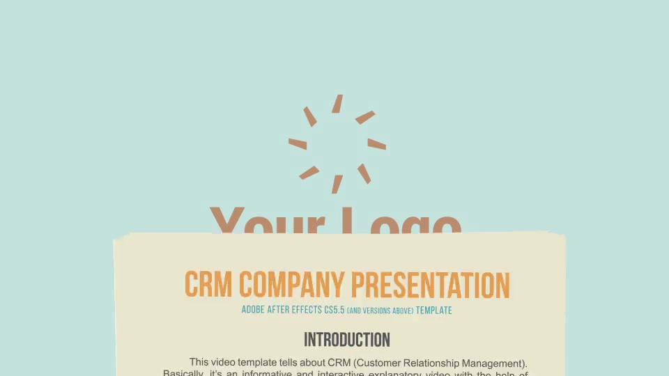 CRM Company Marketing Presentation With Character - Download Videohive 13512299