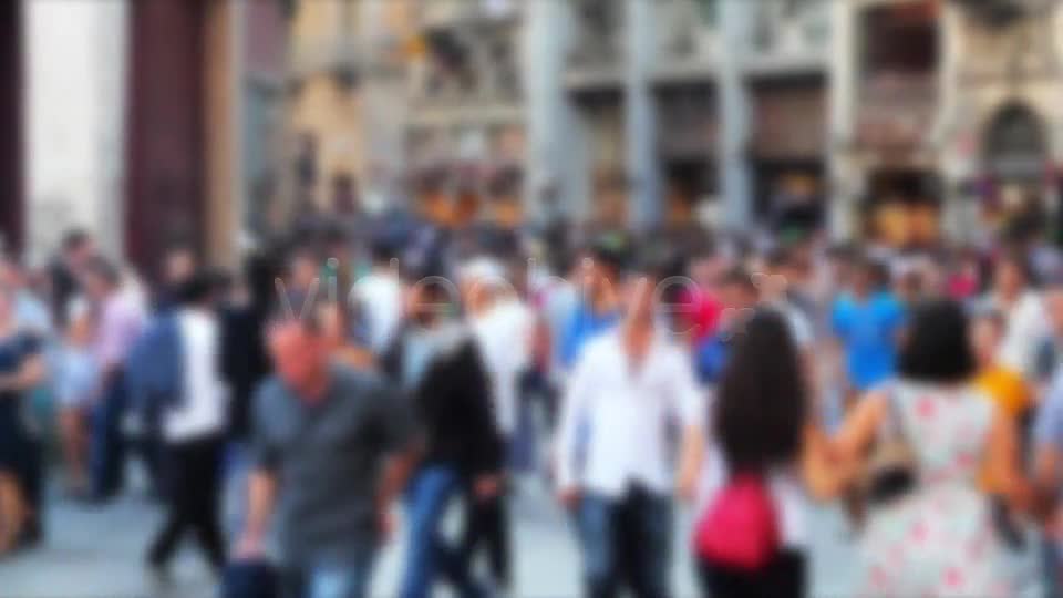 Crowded People On Street  Videohive 3327855 Stock Footage Image 1