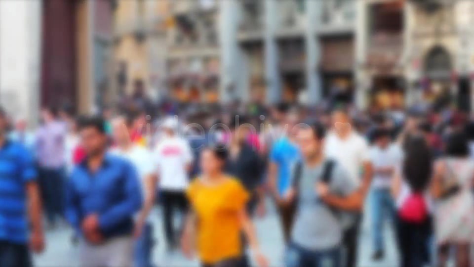 Crowded People On Street  Videohive 3327855 Stock Footage Image 3