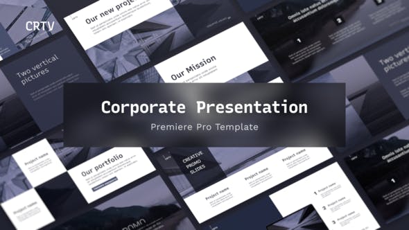 CRTV Clean Corporate Presentation For Premiere Pro - Download Videohive 33473244