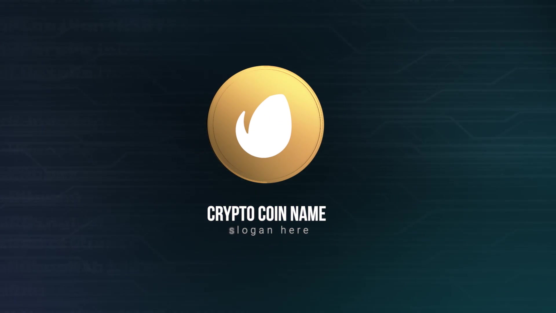 Crypto Coin Logo Reveal Videohive 36478097 Apple Motion Image 4
