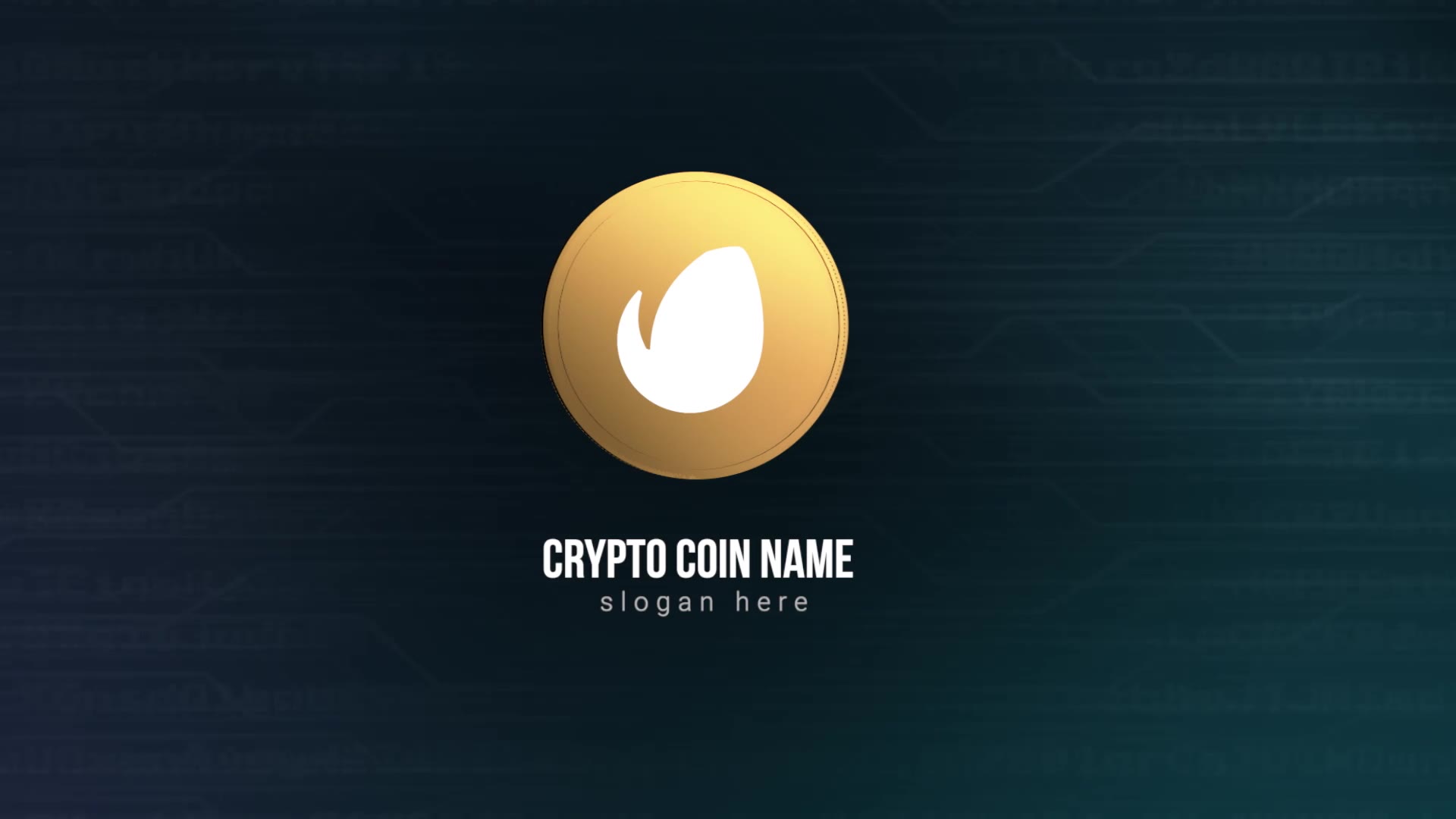 Crypto Coin Logo Reveal Videohive 36478097 Apple Motion Image 5