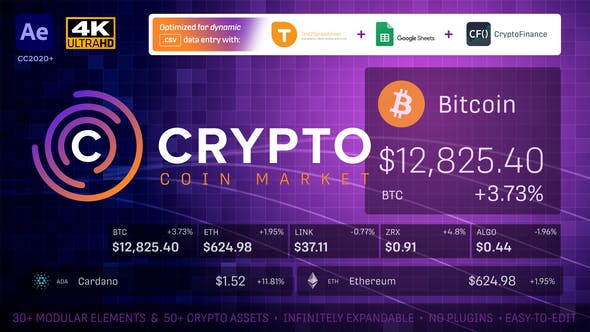 Crypto Currency Coin Market Kit | Bitcoin Tracker - 28501166 Download Videohive