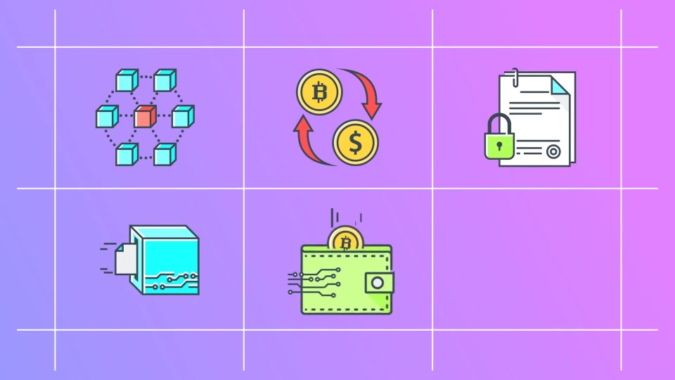 Cryptocurrency 30 Animated Icons - Download Videohive 21481664
