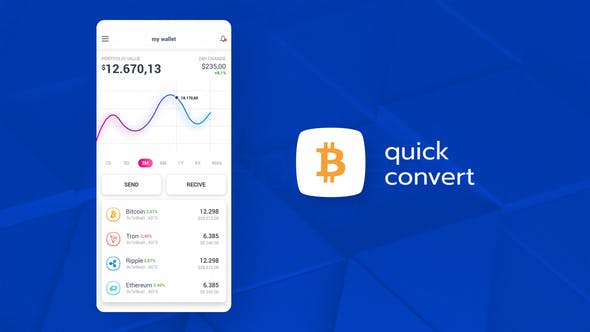 Cryptocurrency App Promo - Videohive Download 23624020