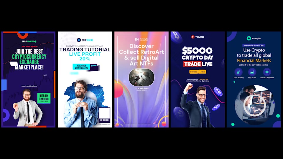 Cryptocurrency & Exchange Instagram Stories Videohive 33677264 After Effects Image 10