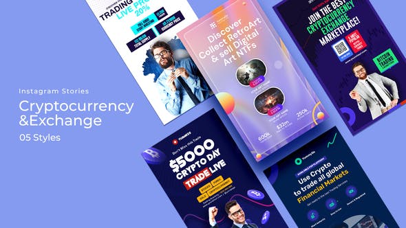 Cryptocurrency & Exchange Instagram Stories - Videohive Download 33677264