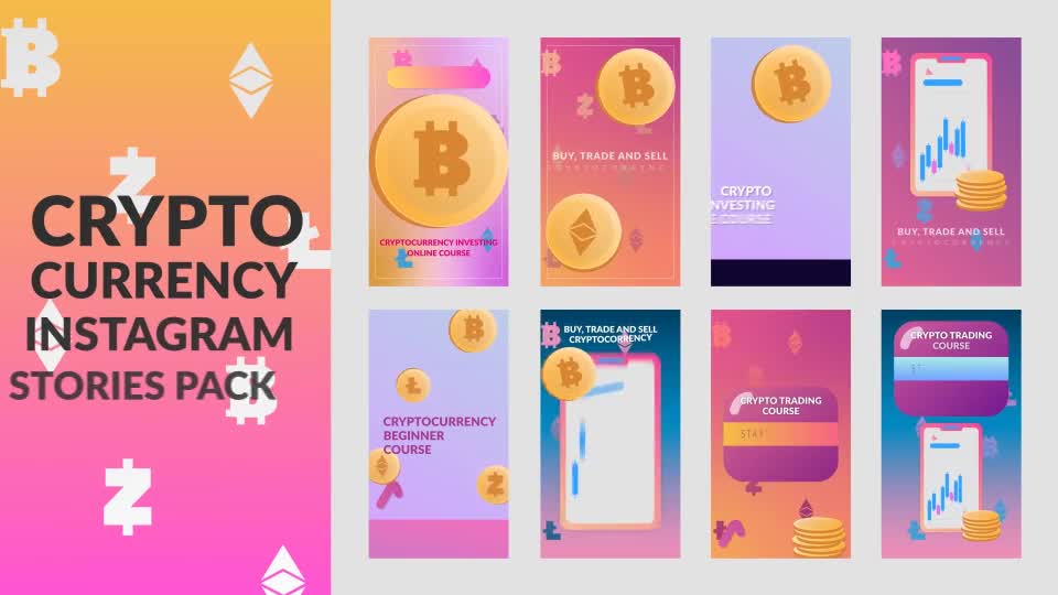 Cryptocurrency Stories Pack Videohive 31516856 After Effects Image 1