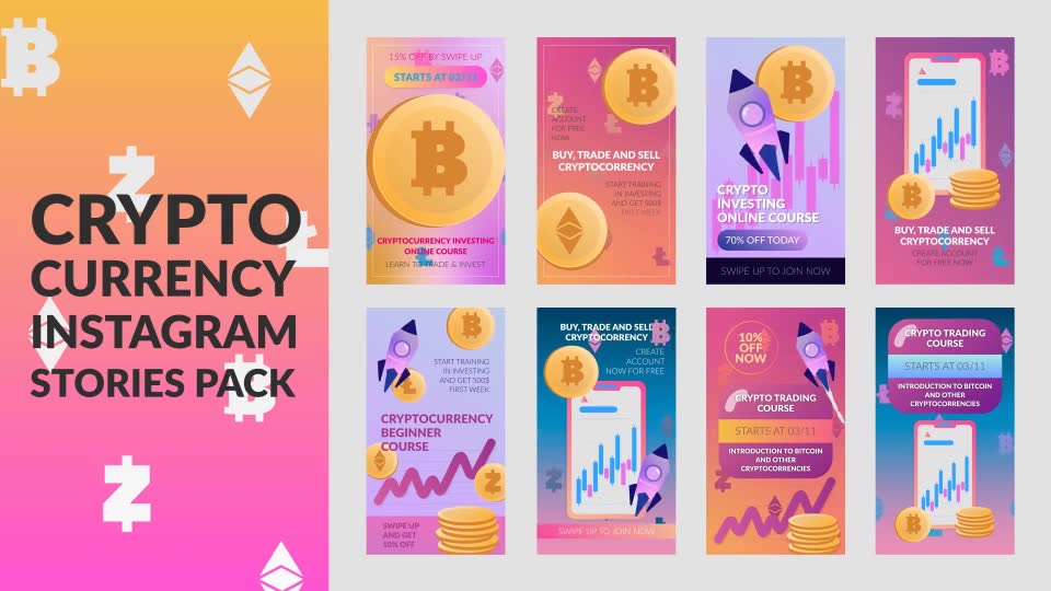 Cryptocurrency Stories Pack Videohive 31516856 After Effects Image 2