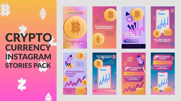 Cryptocurrency Stories Pack - Videohive 31520000 Download