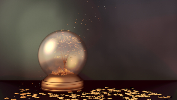 Crystal Ball and Autumn Leaves - Download Videohive 20316434