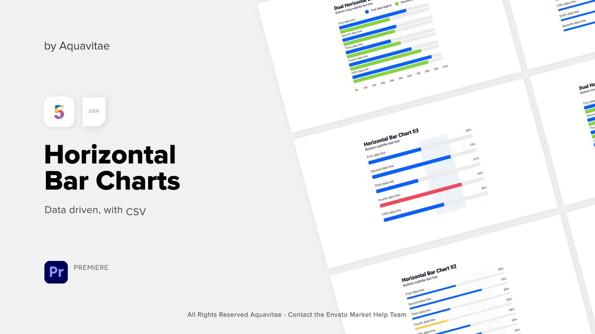 CSV Driven Corporate Horizontal Bar Charts l MOGRT for Premiere Pro Videohive 37357695 Premiere Pro Image 2