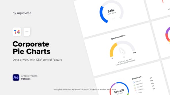 CSV Driven Corporate Pie Charts - Videohive 37330905 Download