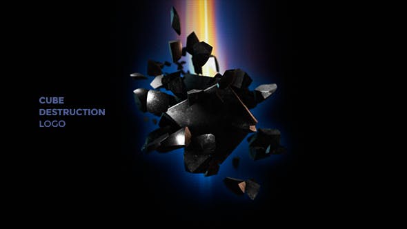 Cube Destruction Logo - Videohive 20628121 Download