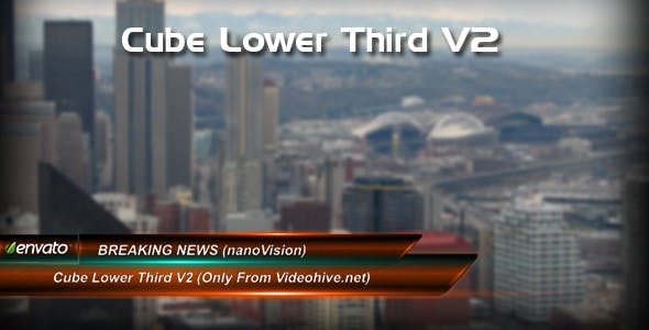 Cube lower third V2 - Download 107492 Videohive