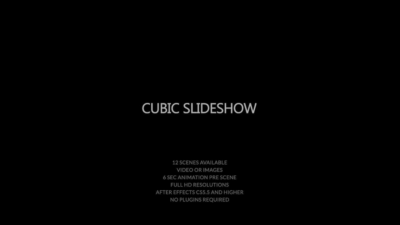 Cube Slideshow Clean Version Videohive 28193039 After Effects Image 1