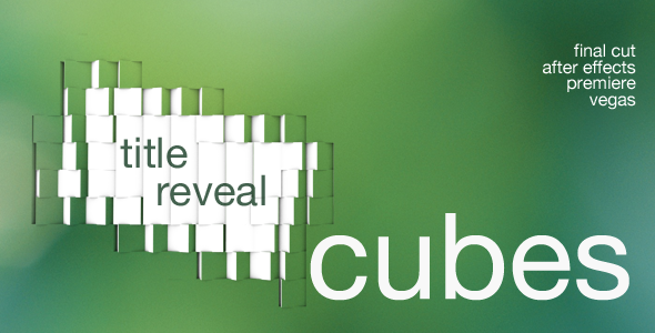 Cubes Title Reveal - Download Videohive 3235462