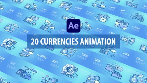 Currencies Animation After Effects - 30811303 Download Videohive