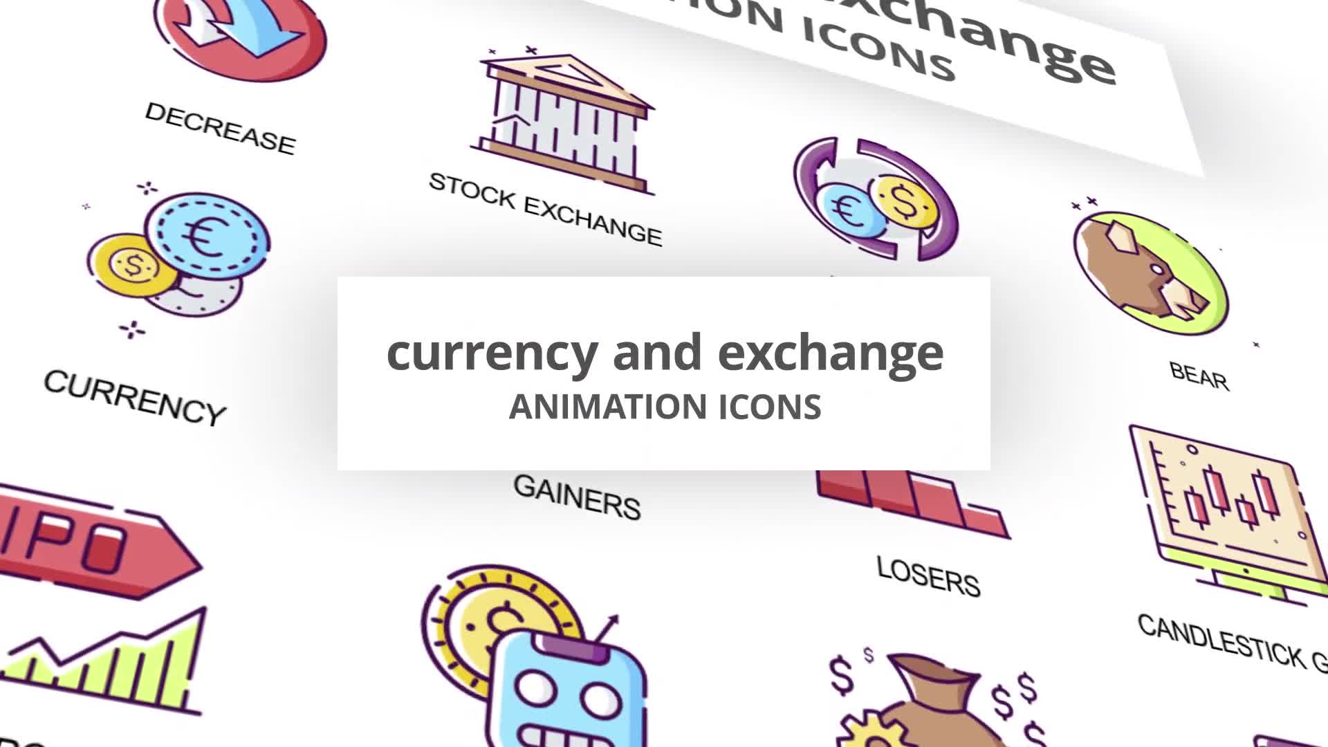 Currency & Exchange Animation Icons Videohive 29201834 After Effects Image 1