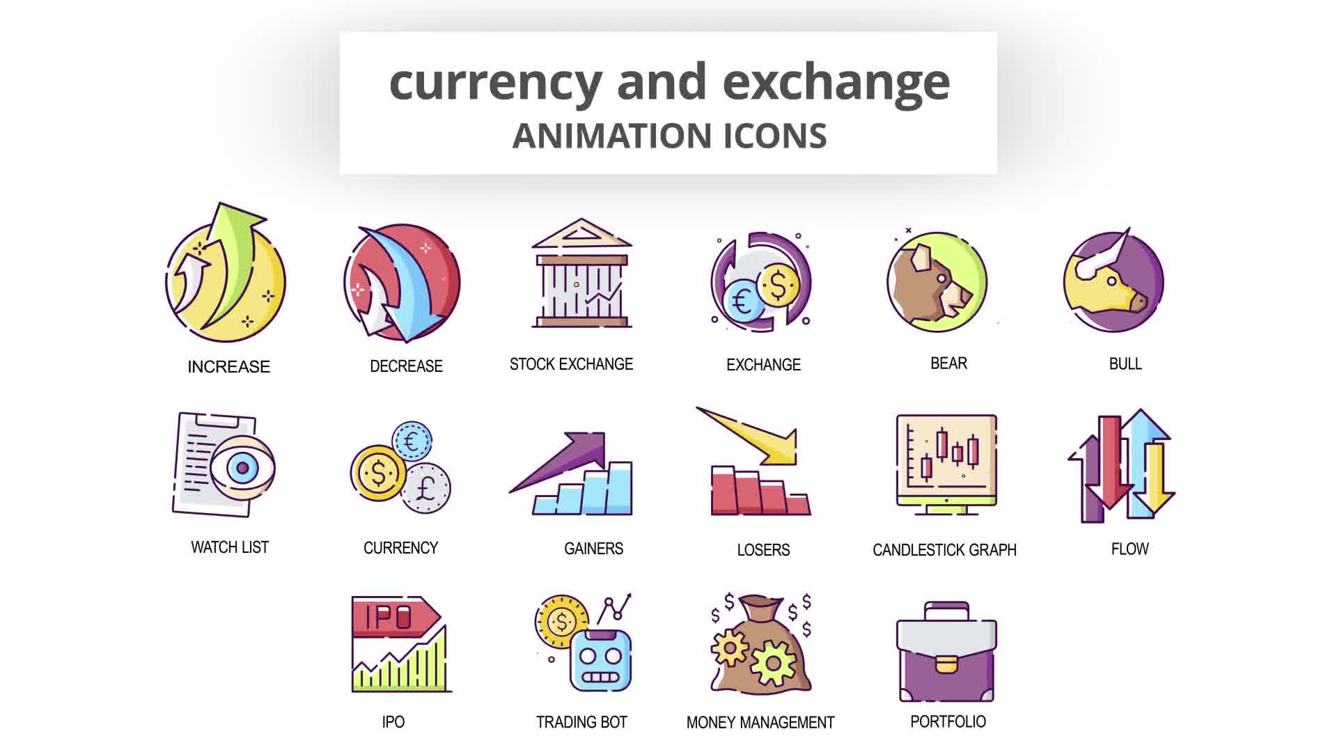 Currency & Exchange Animation Icons Videohive 29201834 After Effects Image 10
