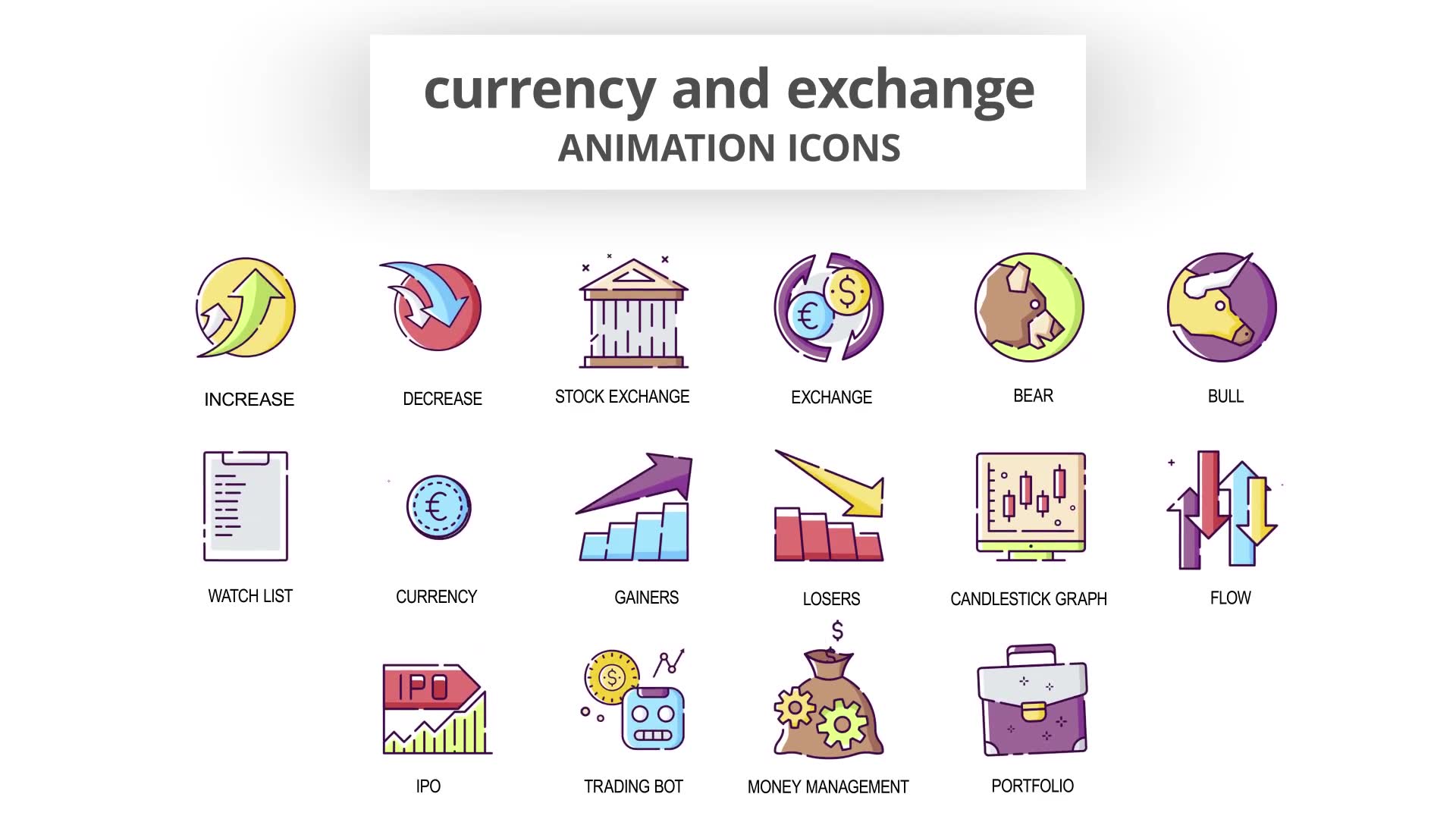 Currency & Exchange Animation Icons Videohive 29201834 After Effects Image 6
