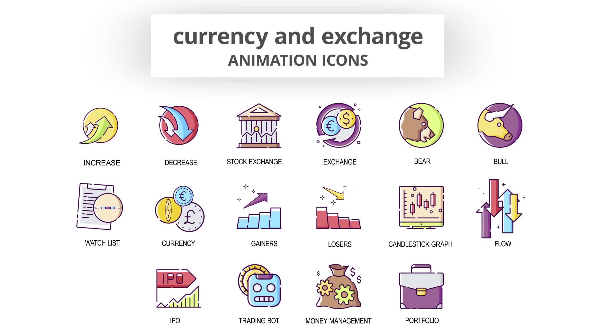Currency & Exchange Animation Icons Videohive 29201834 After Effects Image 7