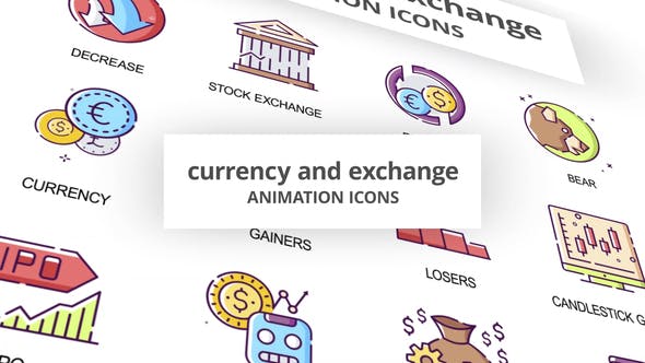 Currency & Exchange Animation Icons - 29201834 Download Videohive