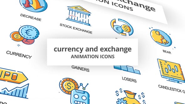 Currency & Exchange Animation Icons - 30260825 Download Videohive