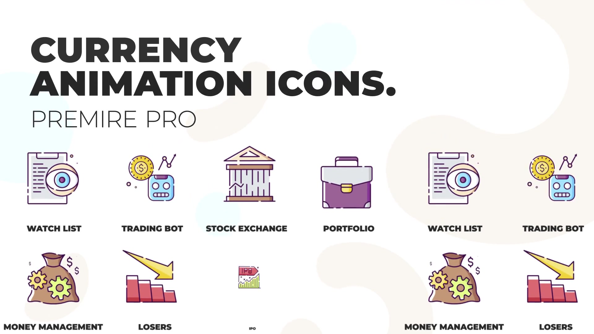 Currency & Exchange MOGRT Icons Videohive 36822791 Premiere Pro Image 2