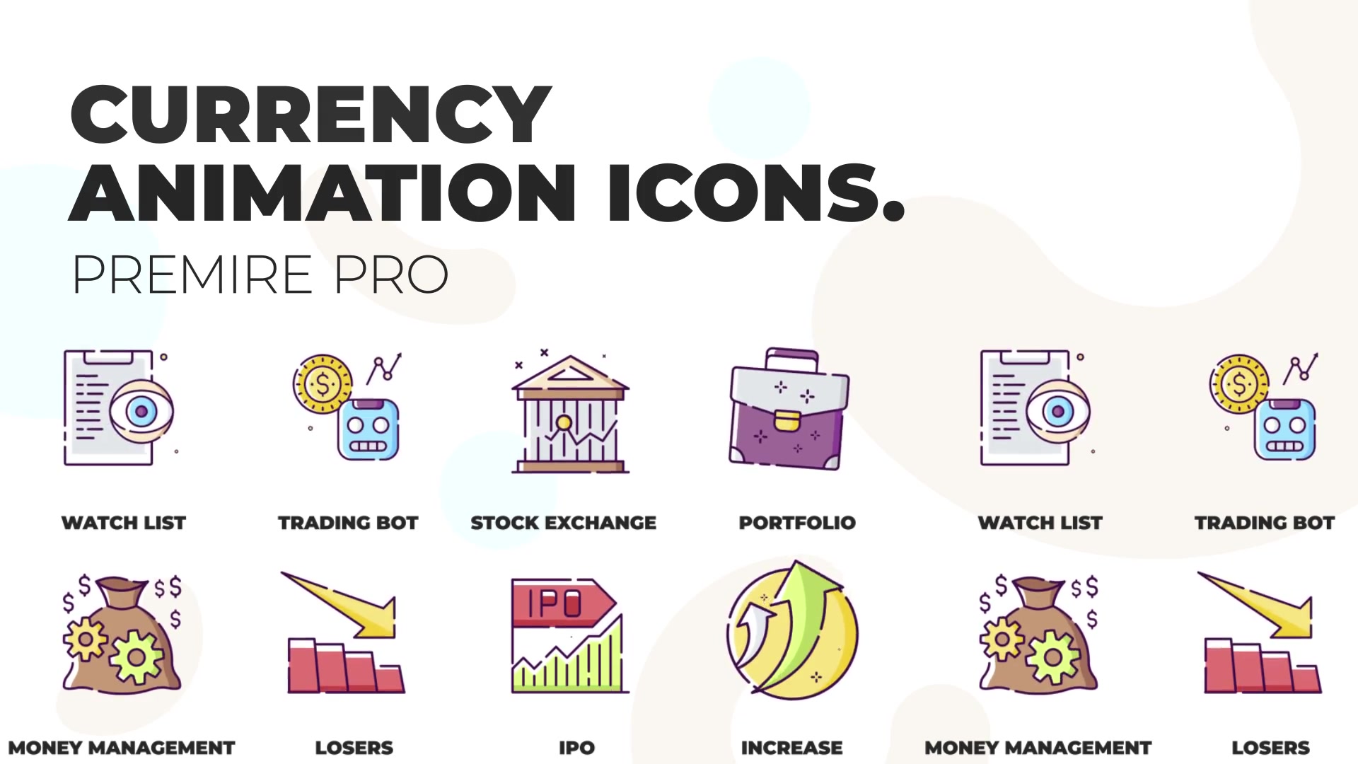 Currency & Exchange MOGRT Icons Videohive 36822791 Premiere Pro Image 3