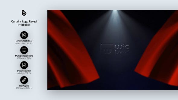 Curtains Logo Reveal - Download 27208363 Videohive