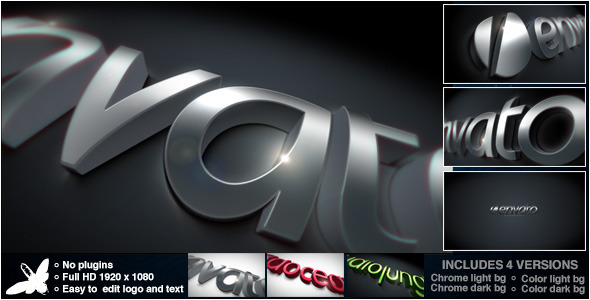 Curved Chrome Logo - Download Videohive 4483527