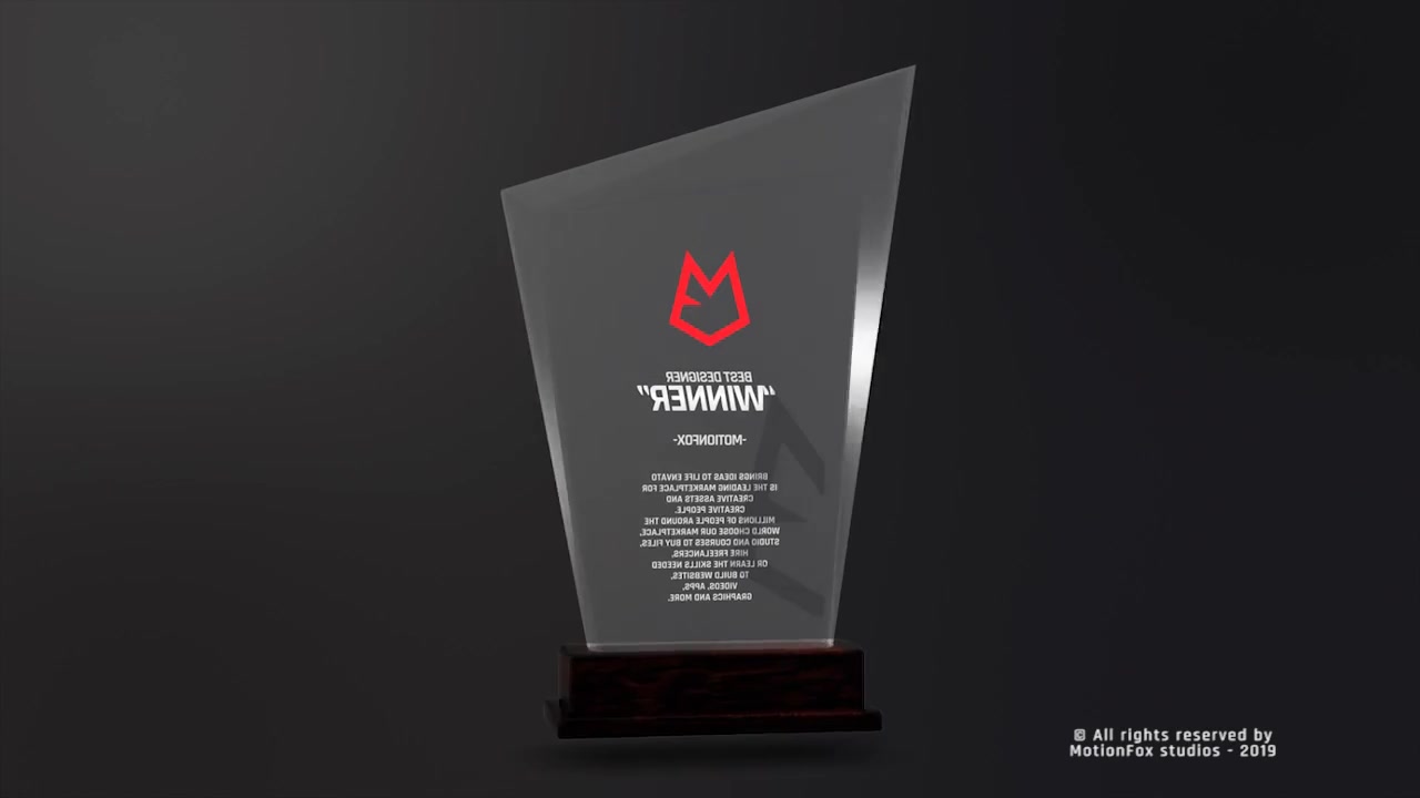 Custom Award Trophy Loopable Pack v.01 Videohive 23563822 After Effects Image 6