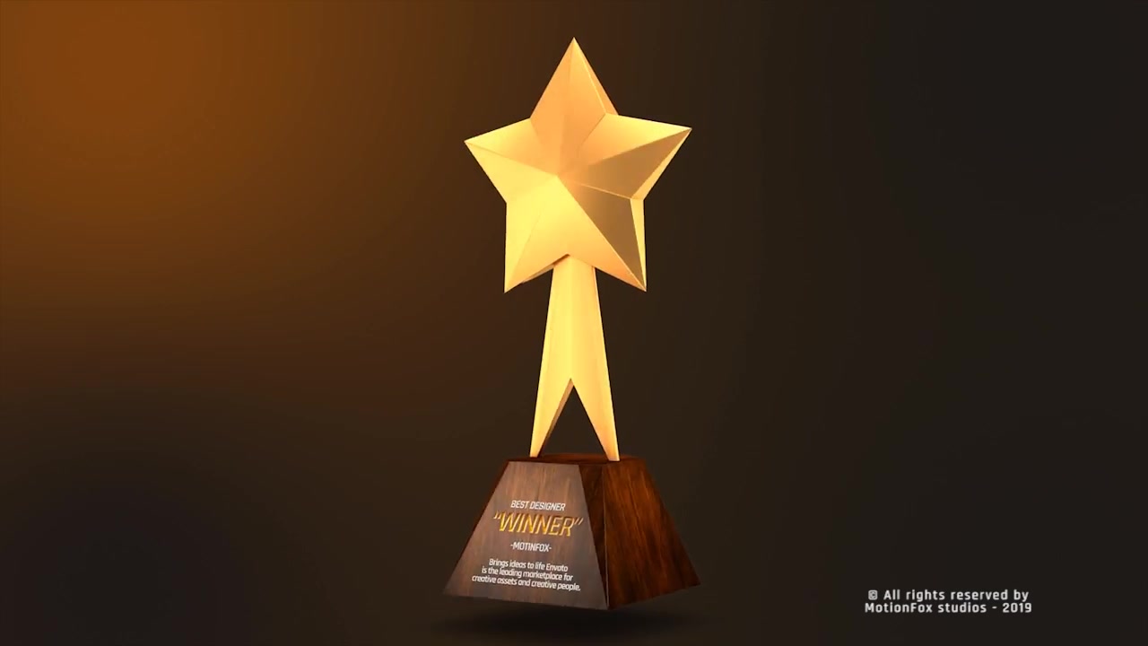 Custom Award Trophy Loopable Pack v.01 Videohive 23563822 After Effects Image 7