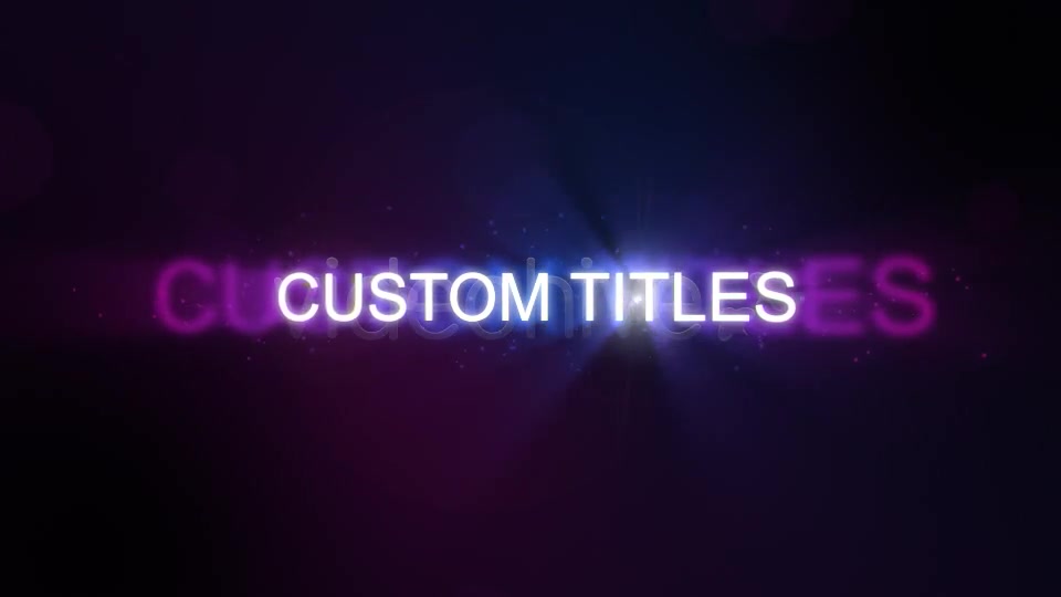 Custom Titles - Download Videohive 89612