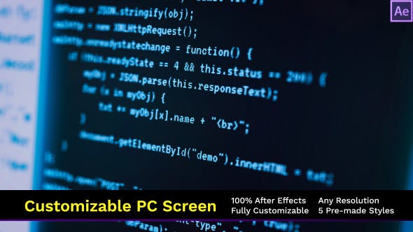 Customizable Computer Screen Codes - Videohive 19800483 Download
