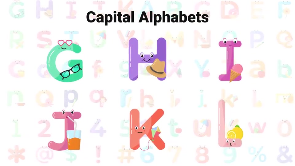 Cute Alphabets & Numbers Videohive 31369350 After Effects Image 6