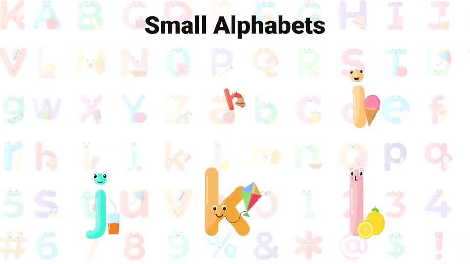 Cute Alphabets & Numbers Videohive 31369350 After Effects Image 8