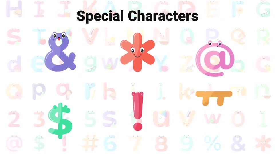Cute Alphabets & Numbers Videohive 31369350 After Effects Image 9