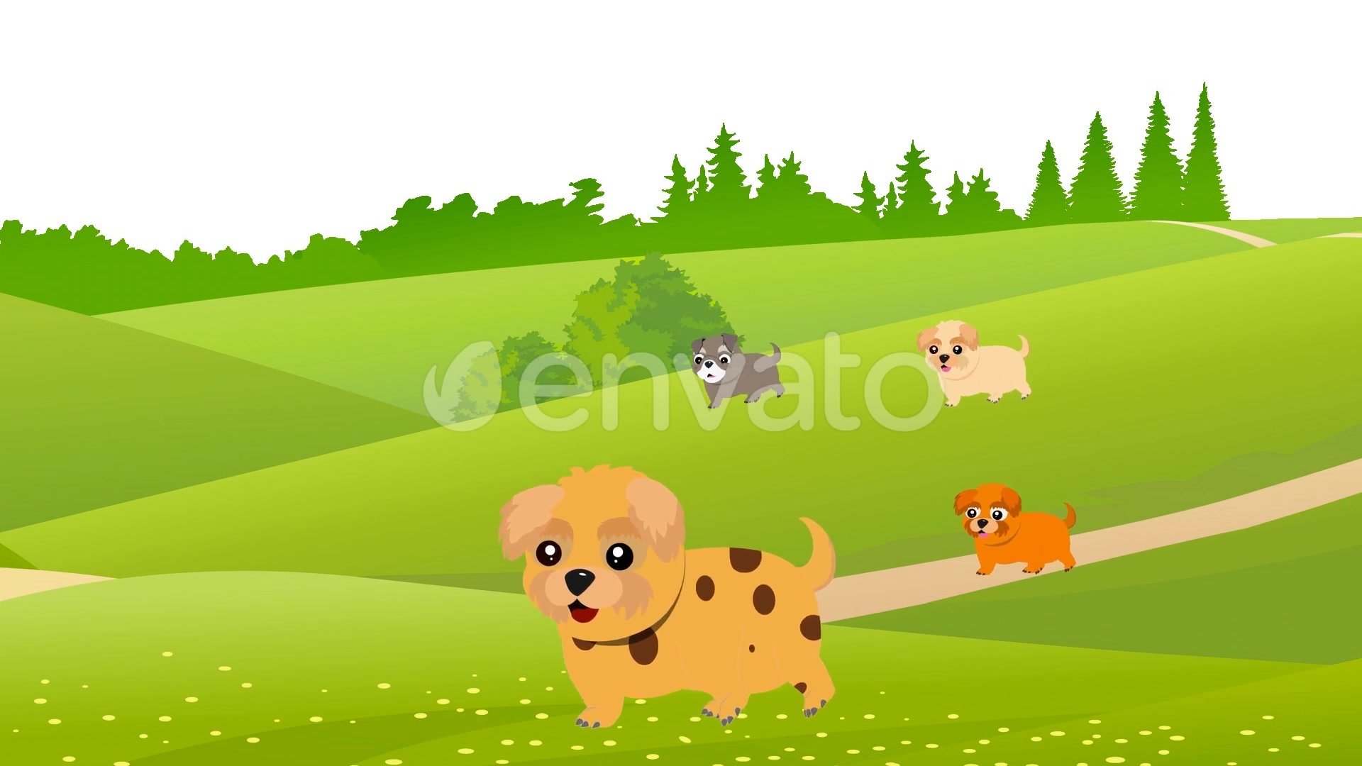 cute animals walk cycle pack Videohive 23750859 After Effects Image 5