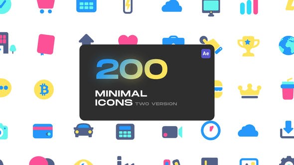 Cute Minimal Icons - Videohive 33152272 Download