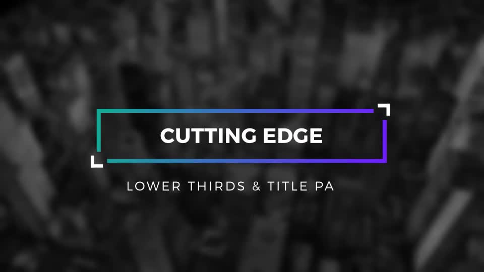 Cutting Edge Titles and Lower Thirds - Download Videohive 19500032