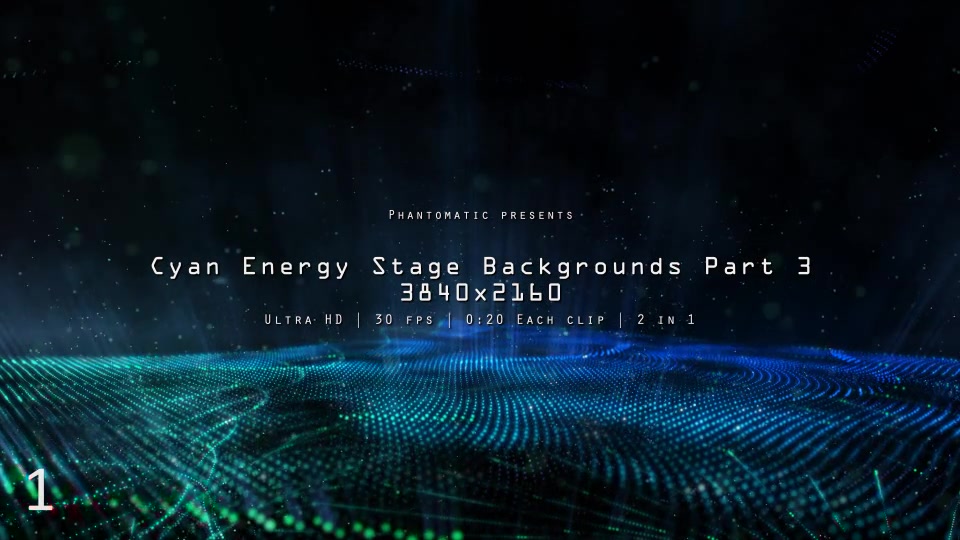 Cyan Blue Energy Stage 3 - Download Videohive 12377262