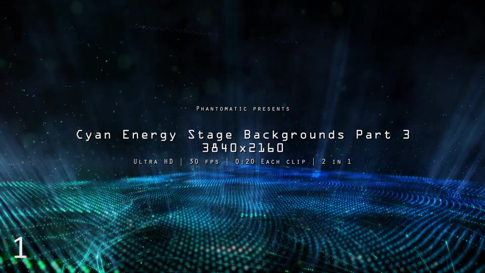 Cyan Blue Energy Stage 3 - Download Videohive 12377262