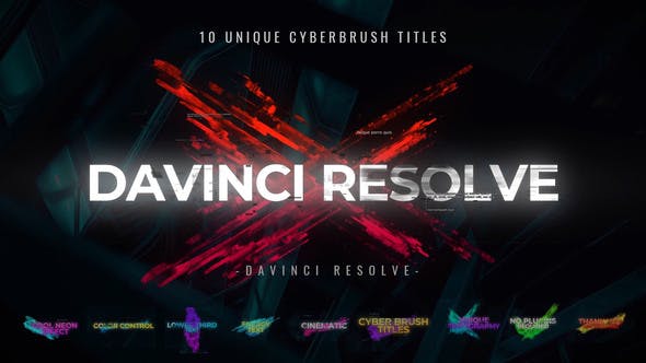 Cyber Brush Titles - 31007799 Videohive Download