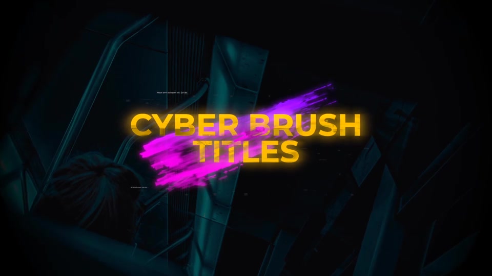 Cyber Brush Titles Videohive 34059867 Apple Motion Image 4