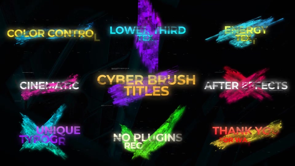 Cyber Brush Titles Videohive 35060343 After Effects Image 2