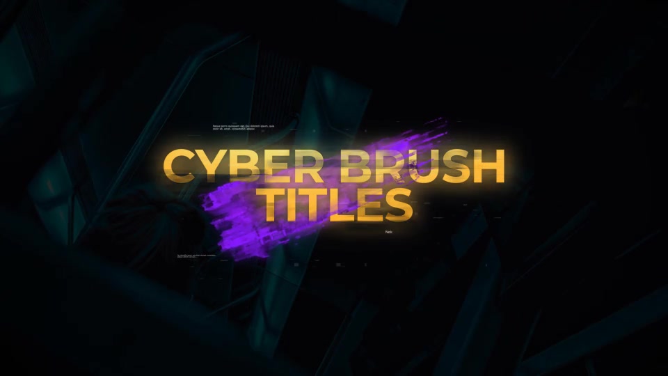 Cyber Brush Titles Videohive 35060343 After Effects Image 4